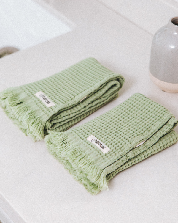 Micro Waffle Hand Bundle Sage - Image 4