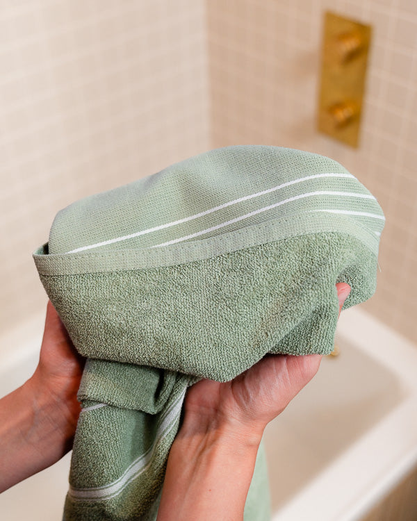 Classic Fringeless XL Bath Bundle 2 Pack - Sage - Image 4
