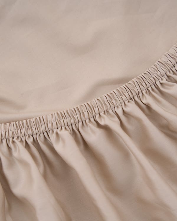 Luxe Sateen Sheet Set Beige - Image 11