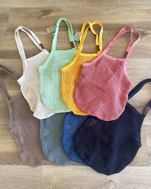 Net Market Bag Grey - Image 3