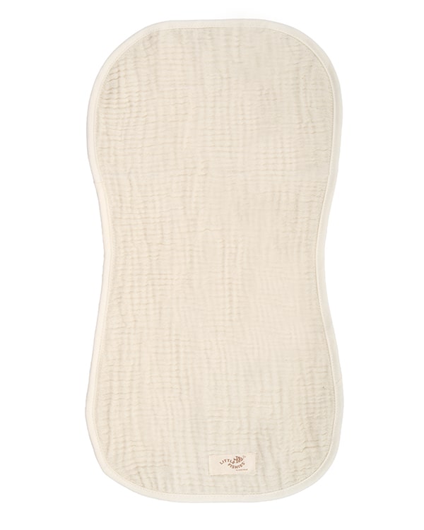 Little Fishies Gauze Burping Cloth Bundle - 3 Pack - Natural / Beige / Warm Taupe - Image 6