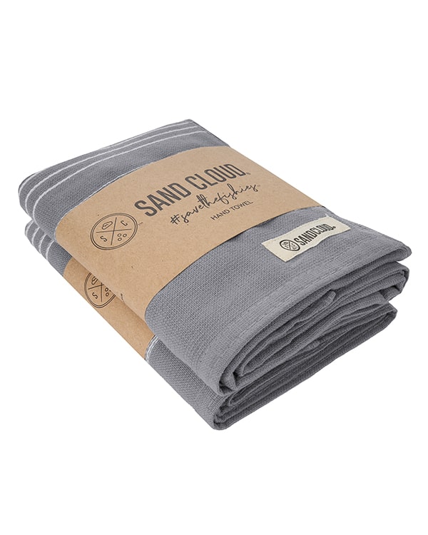 Classic Fringeless Hand Bath Bundle 2 Pack - Grey - Image 3