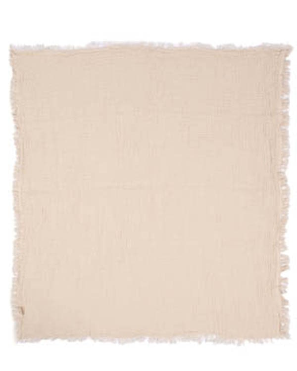 Little Fishies Gauze Receiving Blanket - Natural - Image 3