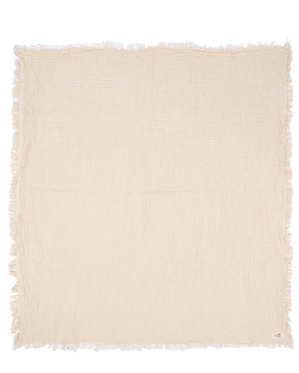 Little Fishies Gauze Receiving Blanket - Natural - Image 6