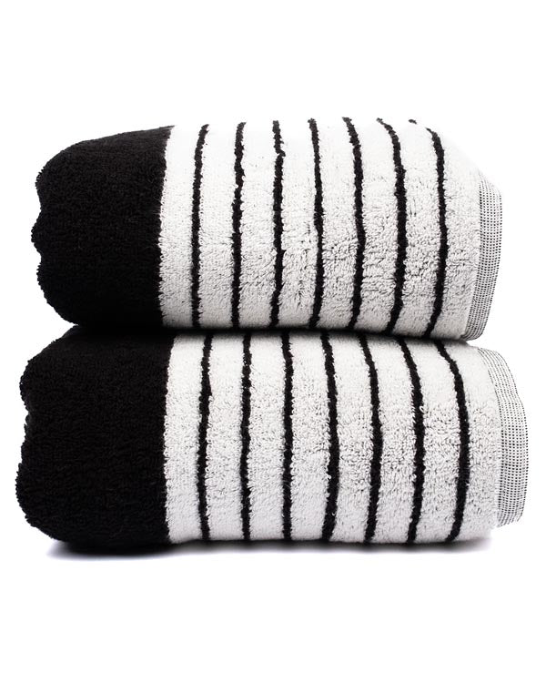Micro Stripe Bath Bundle - 2 Pack - Black - Image 6
