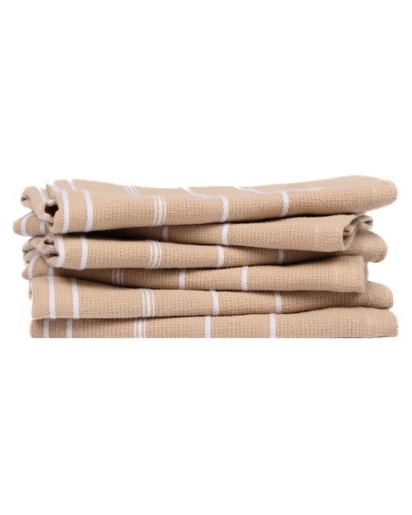 Classic Bath Washcloth Bundle- 6 Pack - Sand - Image 3