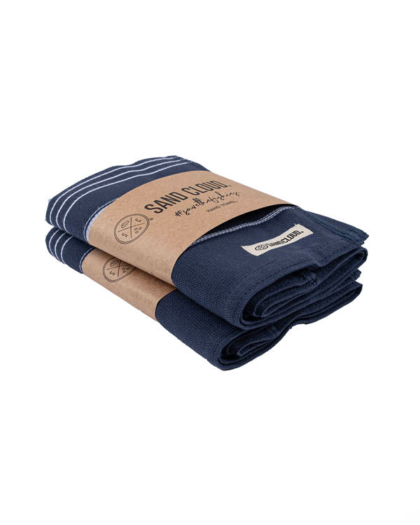 Classic Fringeless Hand Bath Bundle 2 Pack - Navy - Image 3