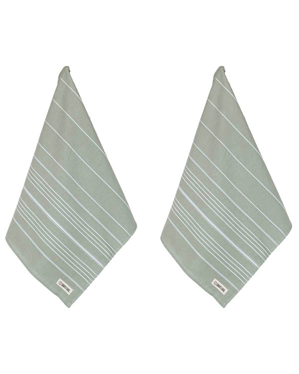 Classic Fringeless Hand Bath Bundle 2 Pack - Sage - Image 3