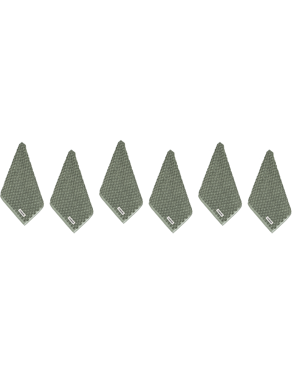 Atom Washcloth Bath Bundle 6 Pack - Hedge Green - Image 4