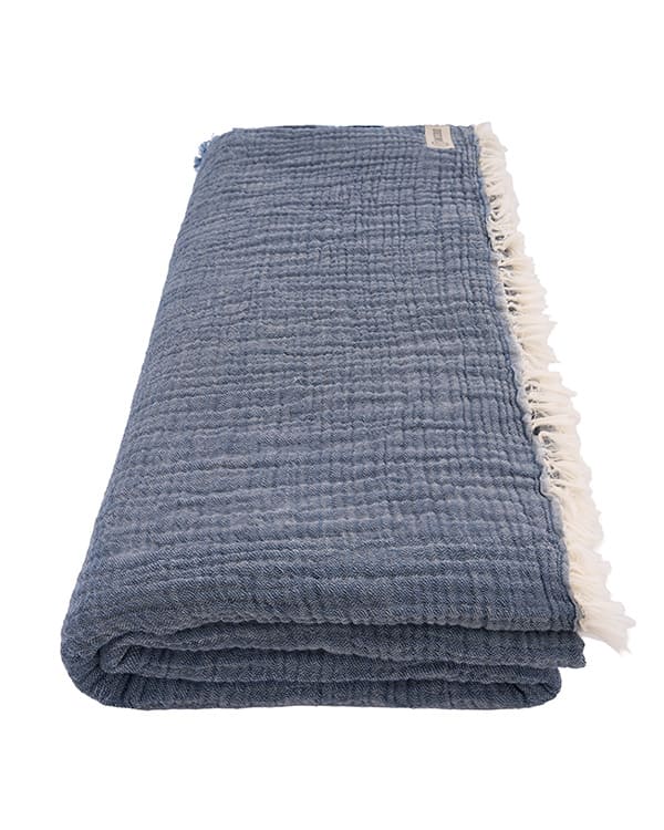 Senna Melange PARTY BLANKET Indigo - King - Image 8