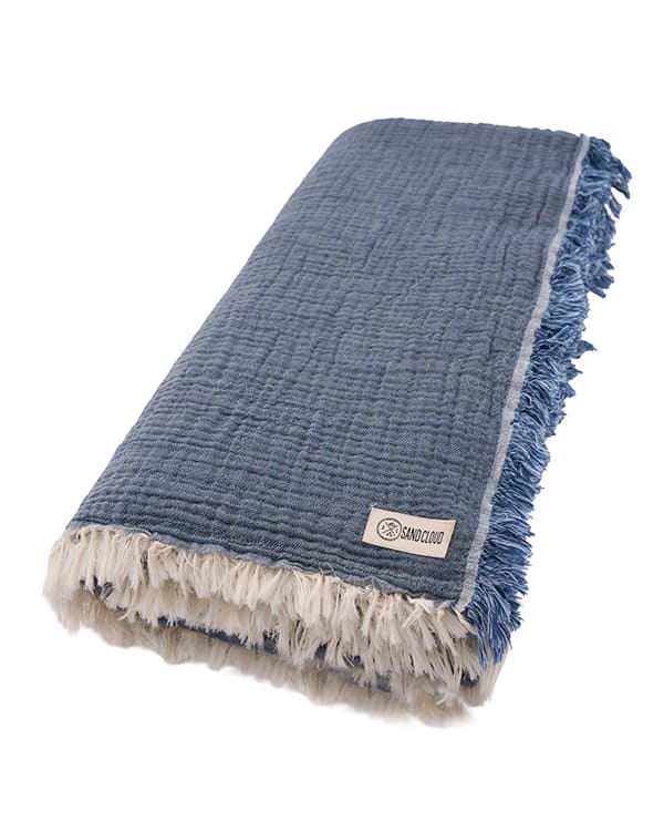 Senna Melange PARTY BLANKET Indigo - King - Image 9