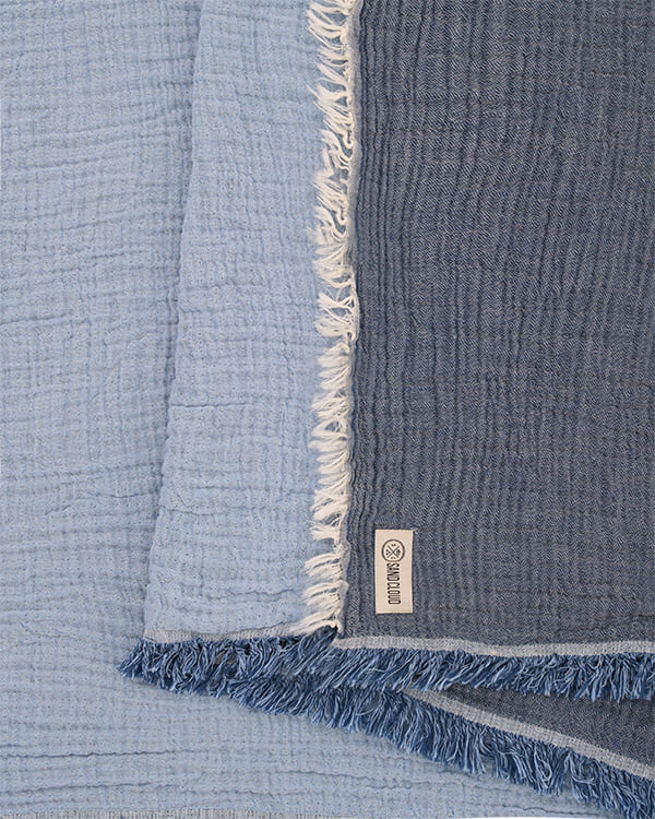 Senna Melange PARTY BLANKET Indigo - King - Image 5