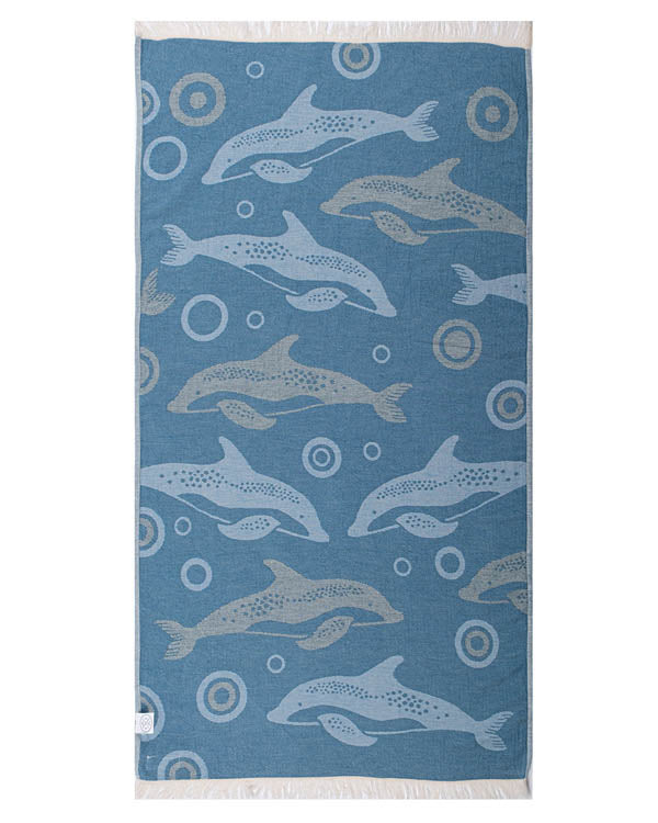 Dolphin Bubbles Kids Towel - Image 3